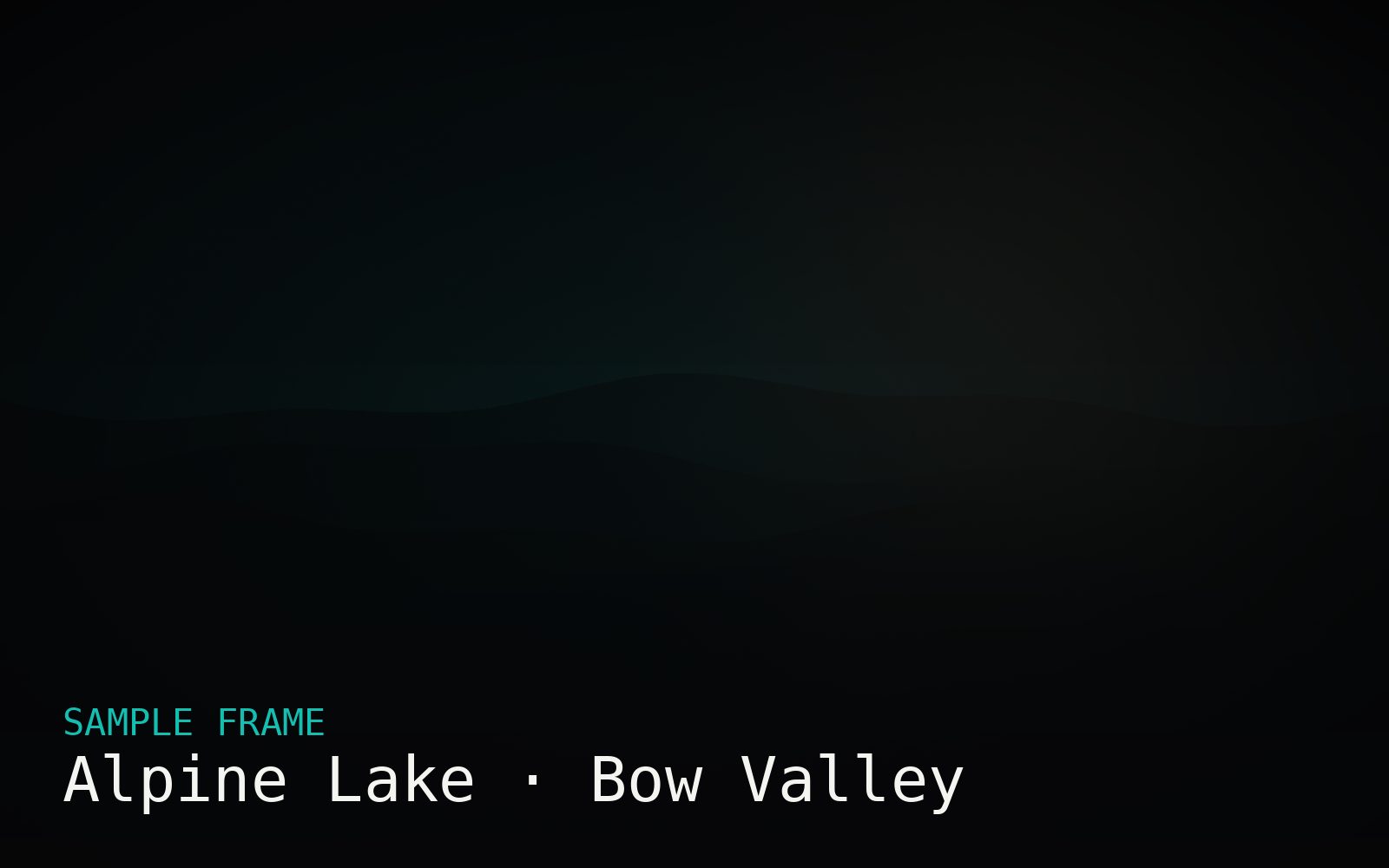 Aerial view of an alpine lake near the Rockies